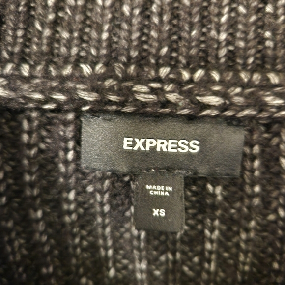 Express Black Sweater with Zipper XS - Picture 2 of 8